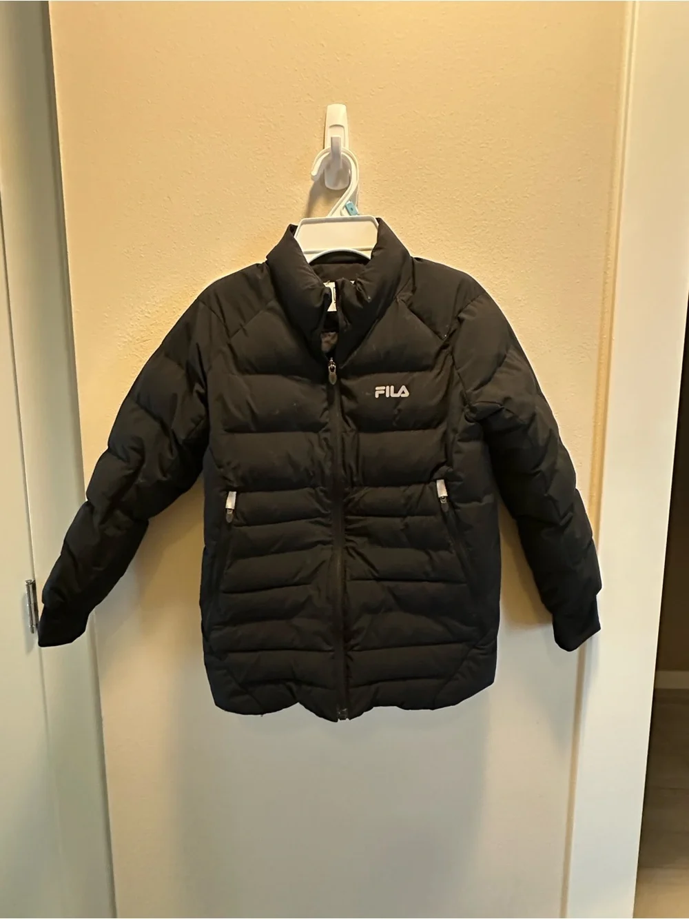 FILA Kids Black Quilted Puffer Jacket